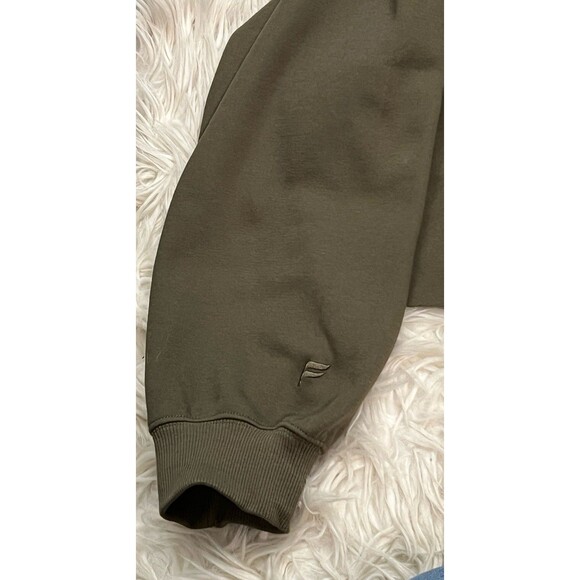 Fabletics Cozy Cropped Fleece Hoodie Women’s 4X Utility Green Athleisure Yoga - Picture 8 of 9